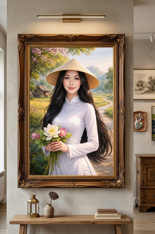 Hình ảnh Tranh dán tường đồng quê 3D khổ lớn 7